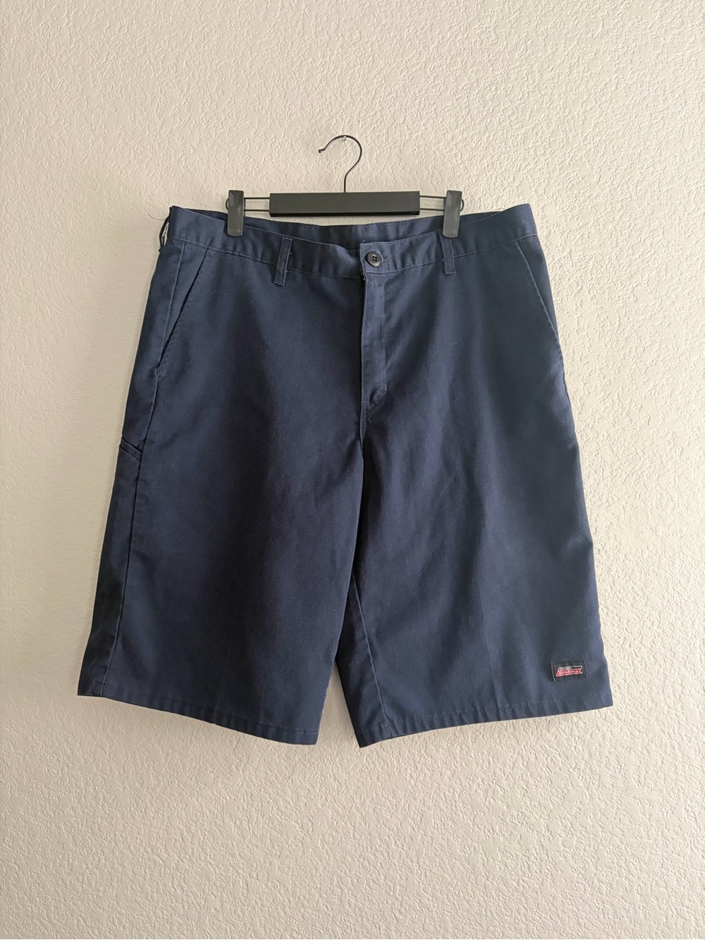 Dickies Navy Flat Front Work Shorts